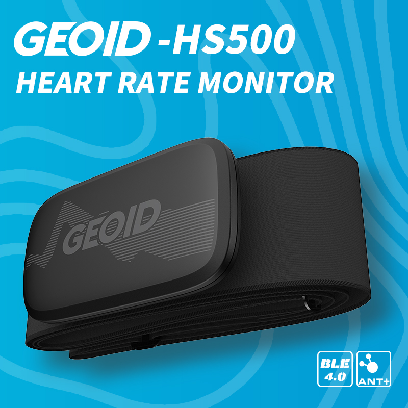 Breath Rate Monitor - GEOID HS500 เครื่องวัดอัตราการเต้นของหัวใจ เซ็นเซอร์วัดอัตราการเต้นของหัวใจแบบบลูทูธ อุปกรณ์ฟิตเนส พร้อมสายรัดหน้าอก