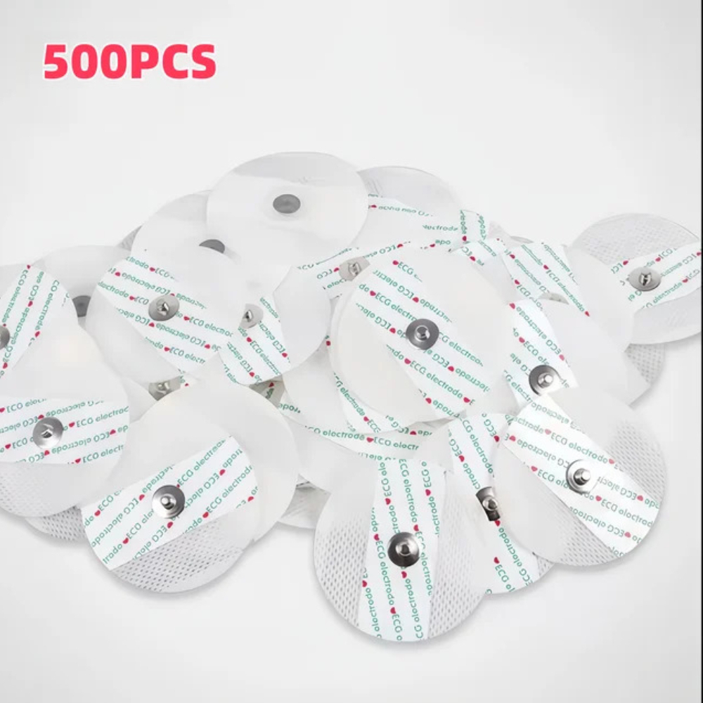 Ecg Patch Monitor - อุปกรณ์เสริม ECG แบบใช้แล้วทิ้งทางการแพทย์ 100-500 ชิ้น แผ่นอิเล็กโทรด