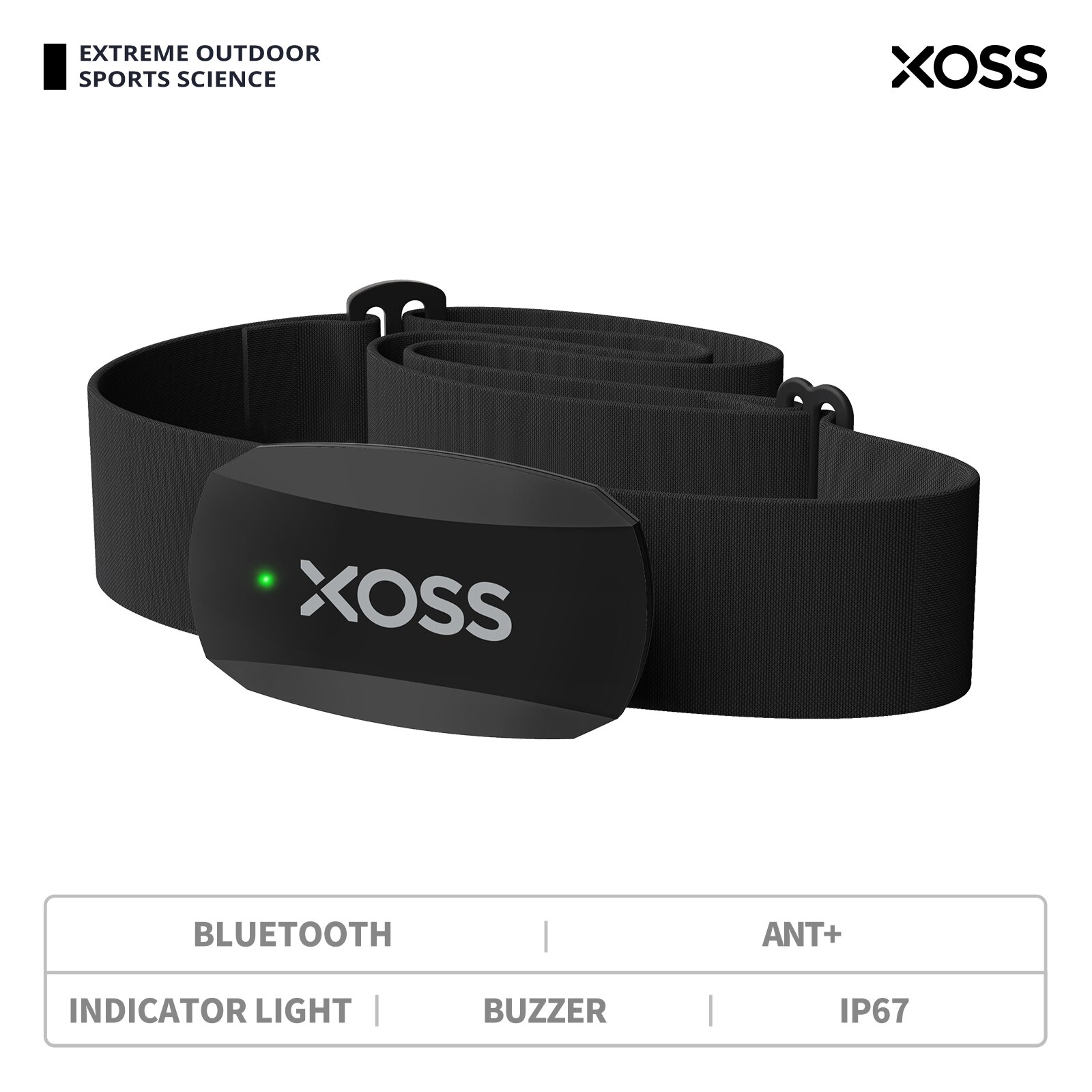 XOSS X2 สายรัดหน้าอก Heart Rat - Breath Rate Monitor บทวิจารณ์และราคา