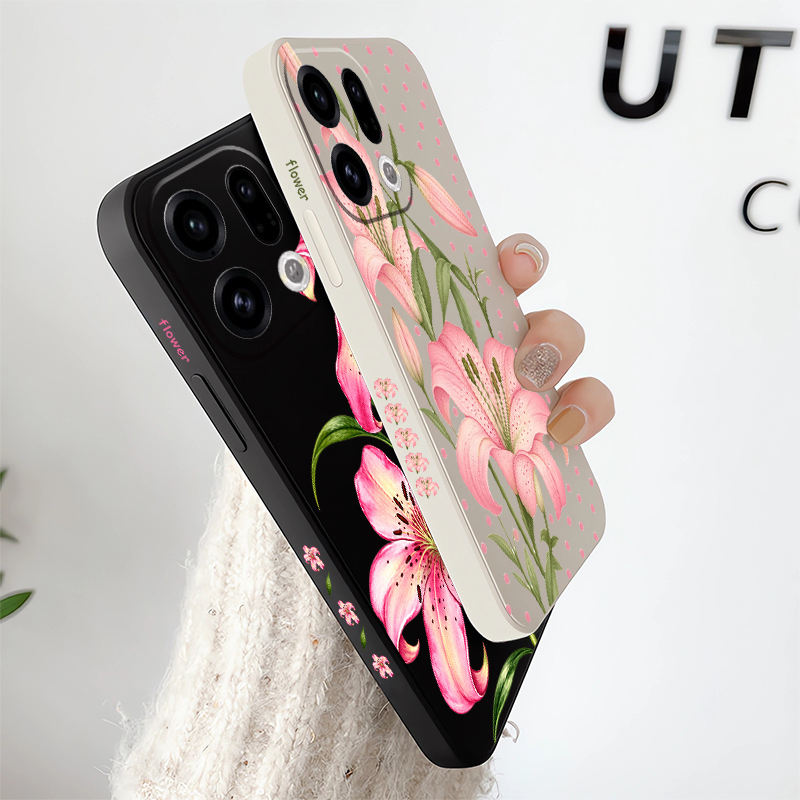 เคสโทรศัพท์ลายดอกไม้สีชมพูสุดห - Oppo Reno 12 บทวิจารณ์และราคา